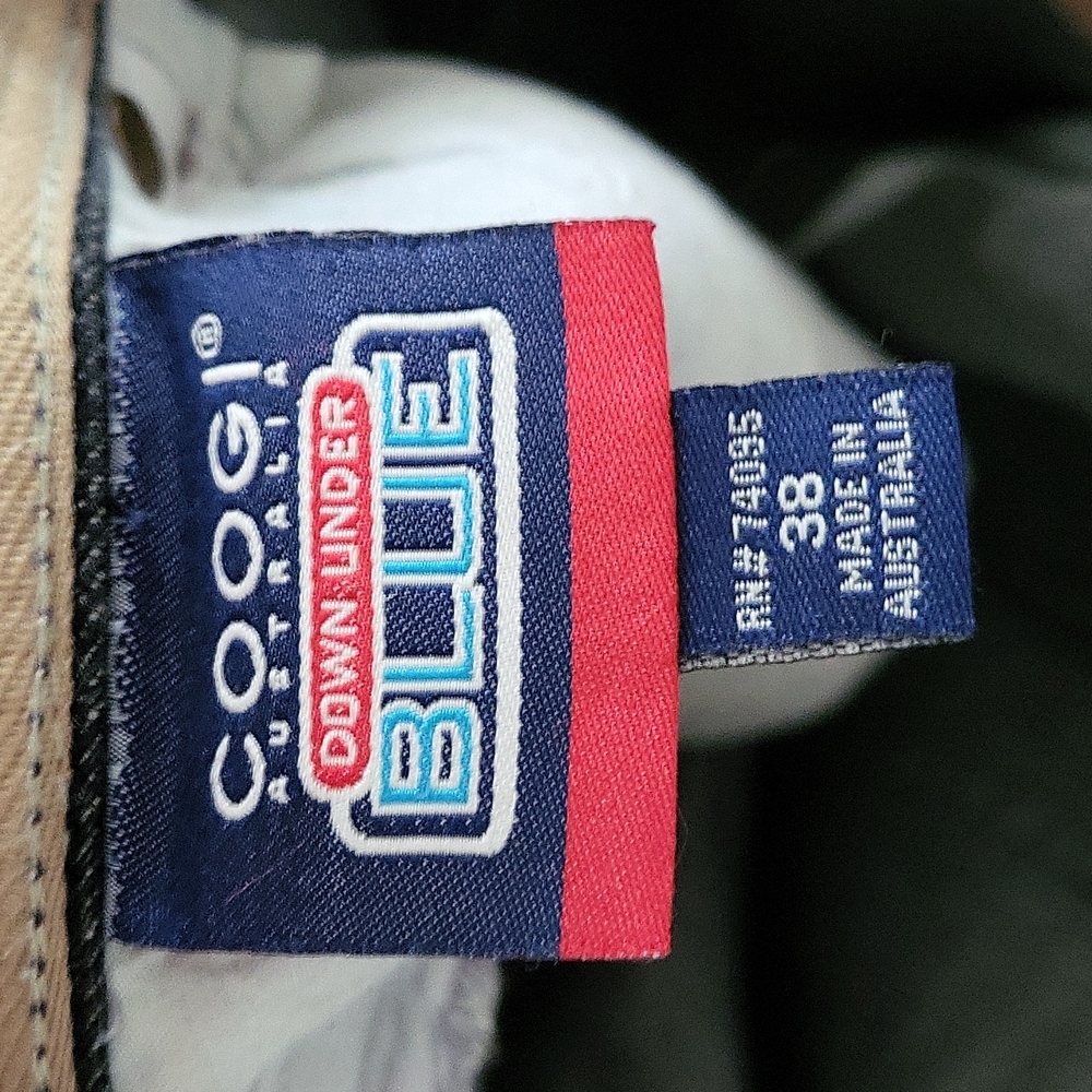 COOGI Jeans Logo Words Text Graphic on Leg Dark Rinse Men's 38 waist 34 length - Picture 4 of 5